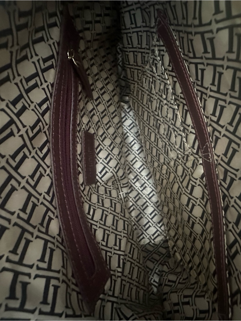 Tignanello Pebbled Leather Hobo in Burgundy - Picture 6 of 6